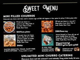 San Diablo Artisan Churros menu