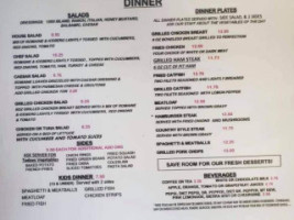 Long Beach Diner menu