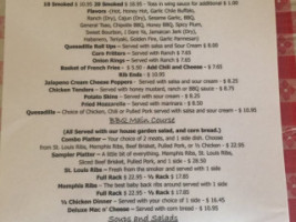 Hilltop Bbq menu