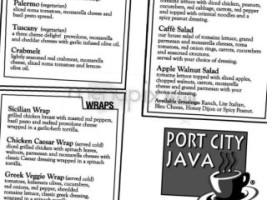 Port City Java menu