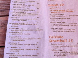 Al Forno Ferruzza Pizza Rhododendron menu