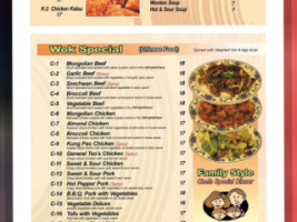 Asiana Gardens menu