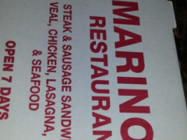 Marino's Flying Pizza food