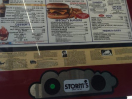 Storm's Drive-in Lampasas menu