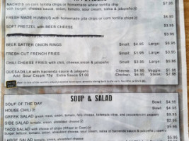 Valley River Brewery menu