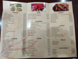 Bombay Express menu