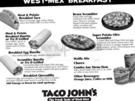 Taco John's menu