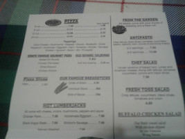 Dino's Pizza menu