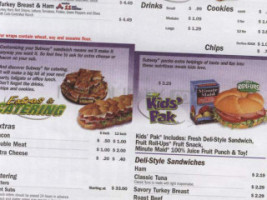 Subway menu