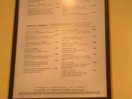 Coco Crepes Coffee menu