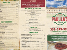 Padula's Pizzeria menu