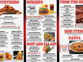 Lillington Sports Zone menu