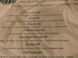 Route 20 Pub &grub menu