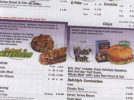 Subway Sandwiches Salads menu