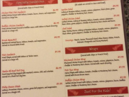 Aviator's Grill Pub menu