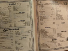 Pj's menu