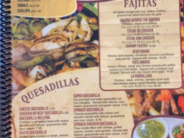 Lorenzo's Mexican Grille menu