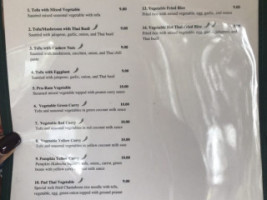 Bangkok Garden menu