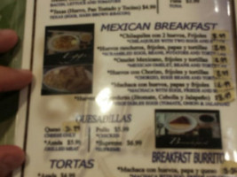 Las Delicias menu