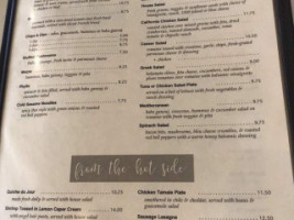 Bent Street Cafe Deli menu