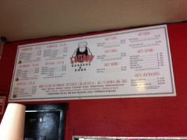 Fattboy Burgers Dogs menu