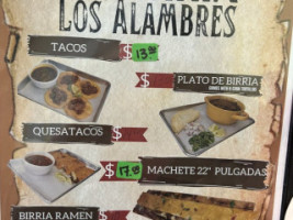 Los Alambres Taqueria food