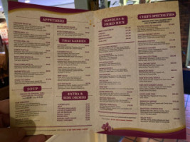 Thai Orchid menu