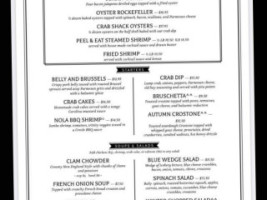 Main And Mill Oyster And Tavern menu