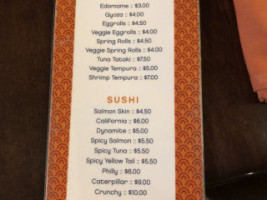 Soberfish menu