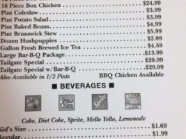 Smithfield 's Chicken 'n -b-q menu