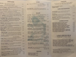 Banzai Marina menu