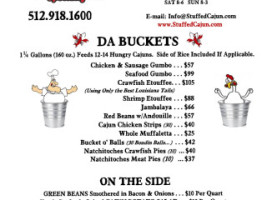 Stuffed Cajun Meat Market menu