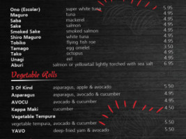 Sushi House menu