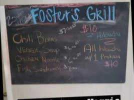 Foster’s Grill menu