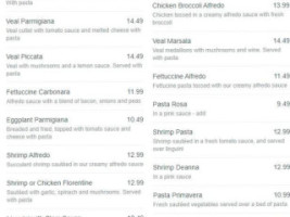 New York Pizza Pasta menu