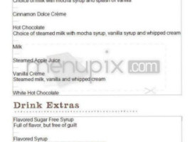 Starbucks Coffee Co menu