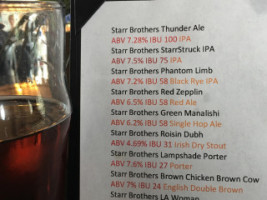 Starr Brothers Brewing Company food