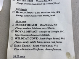 Rock And Rye Oyster House menu