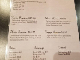 Haku Ramen House menu