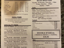 Little Pizza House menu