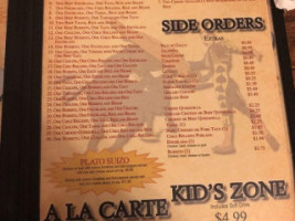 Fiesta Brava menu