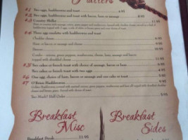 Country Rose Café menu