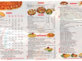 Steve's Pizza menu