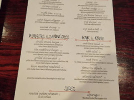 Corndance Tavern menu