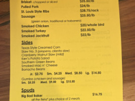 Juicy Pig Barbecue menu