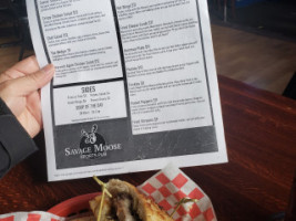 Savage Moose Sports Pub menu