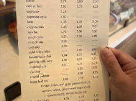 Alta Bakery Cafe menu