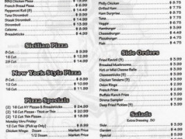 Sirena Pizza menu