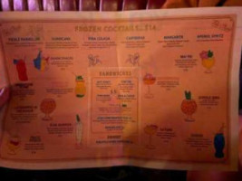 Tiki Chick menu