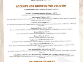 Incorporated Accents Grill menu